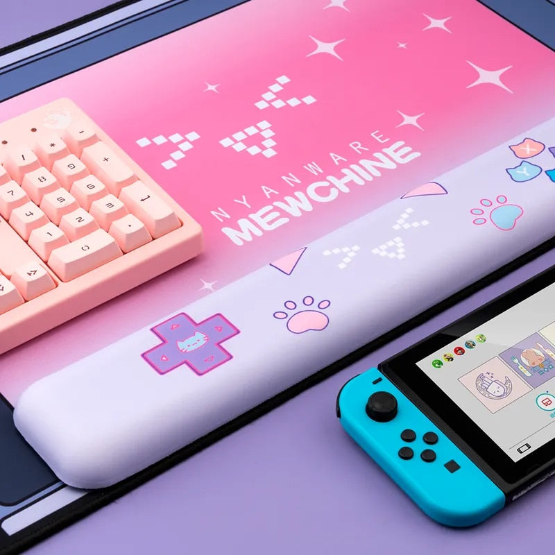 Nyanware Mewchine Mouse Pad + Wrist Rest Bundle