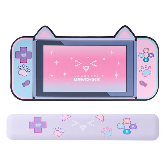 Nyanware Mewchine Mouse Pad + Wrist Rest Bundle
